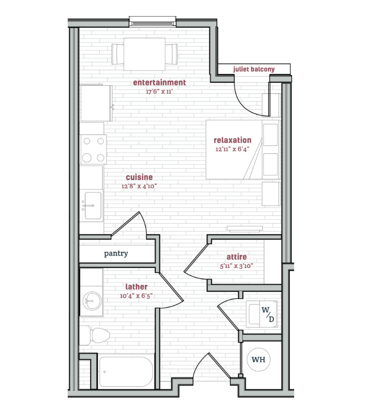 Denver Apartment - Floor plan